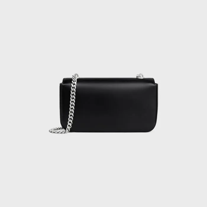 Chain Shoulder Bag Claude In Shiny Calfskin Black Women CELINE CLAUDE Chain Shoulder Bag Claude In Shiny Calfskin Black Women CELINE CLAUDE