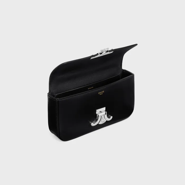 Chain Shoulder Bag Claude In Shiny Calfskin Black Women CELINE CLAUDE Chain Shoulder Bag Claude In Shiny Calfskin Black Women CELINE CLAUDE