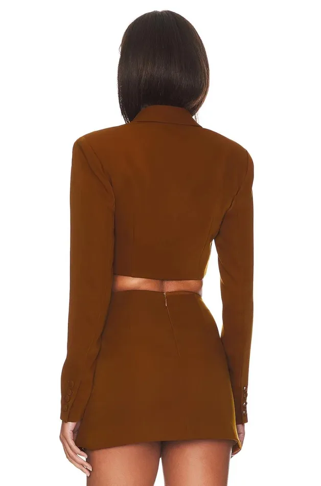 Christelle Blazer Mocha Brown Women Lovers and Friends Jackets and Coats