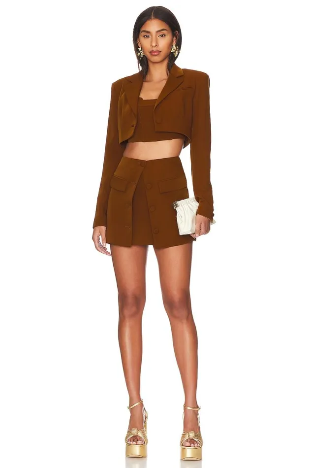 Christelle Blazer Mocha Brown Women Lovers and Friends Jackets and Coats