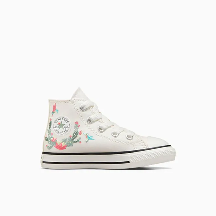 Converse EasyOn EasyOff Chuck Taylor All Star Easy On Embroidered Cacti Vintage Whitewhite 8211 Kids Converse EasyOn EasyOff Chuck Taylor All Star Easy On Embroidered Cacti Vintage Whitewhite 8211 Kids