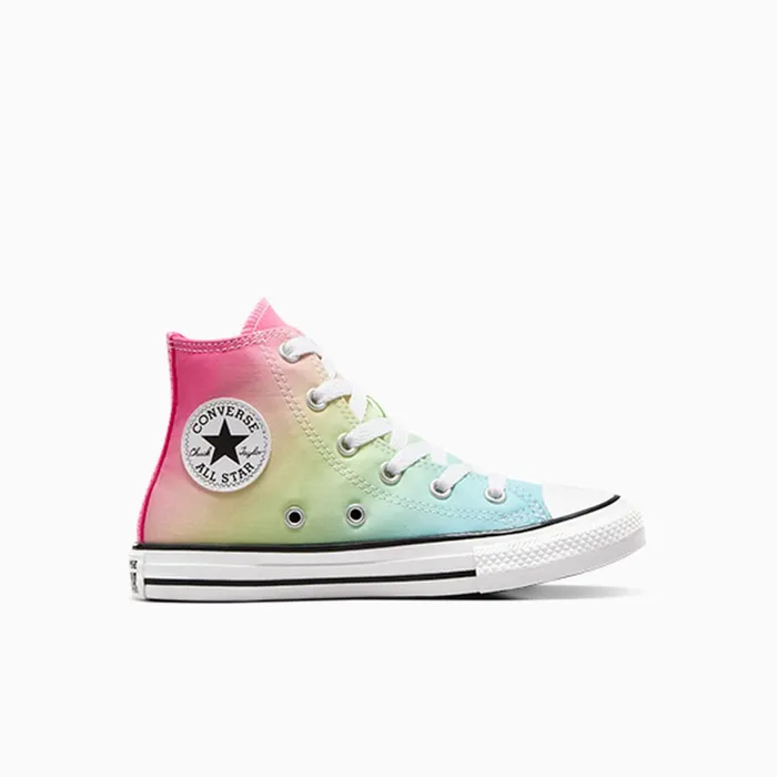 Converse High Top Chuck Taylor All Star Bright Ombre Triple Cyanchaos Fuchsia 8211 Kids