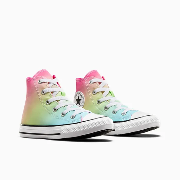 Converse High Top Chuck Taylor All Star Bright Ombre Triple Cyanchaos Fuchsia 8211 Kids