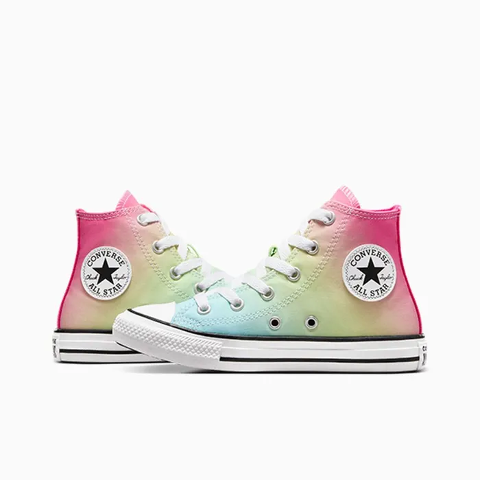 Converse High Top Chuck Taylor All Star Bright Ombre Triple Cyanchaos Fuchsia 8211 Kids