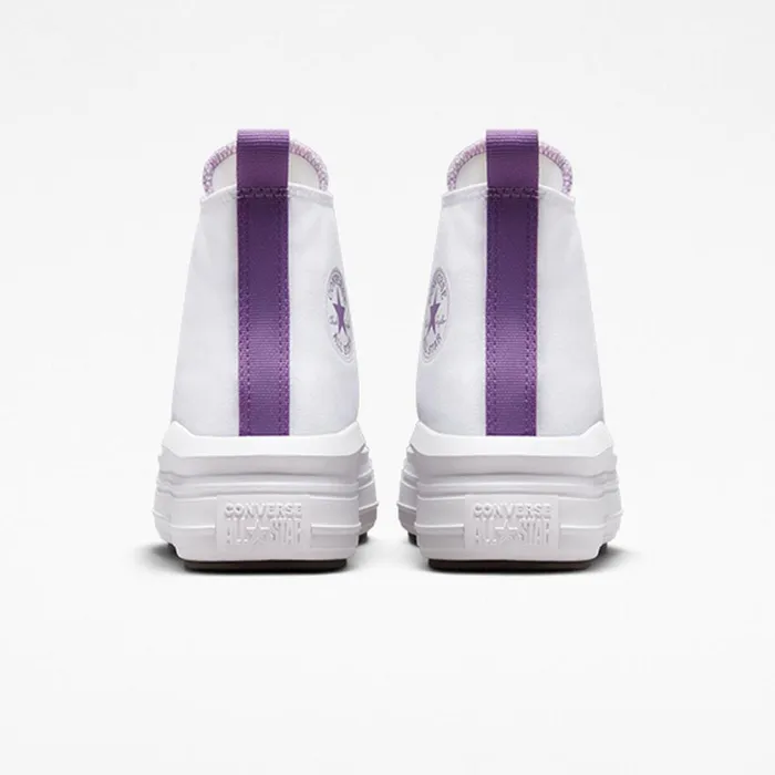 Converse High Top Chuck Taylor All Star Move Platform Whitepixel Purplewhite 8211 Kids