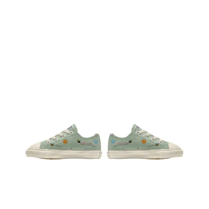 Converse Low Top Custom Chuck Taylor All Star By You Sticky Aloe 8211 Kids