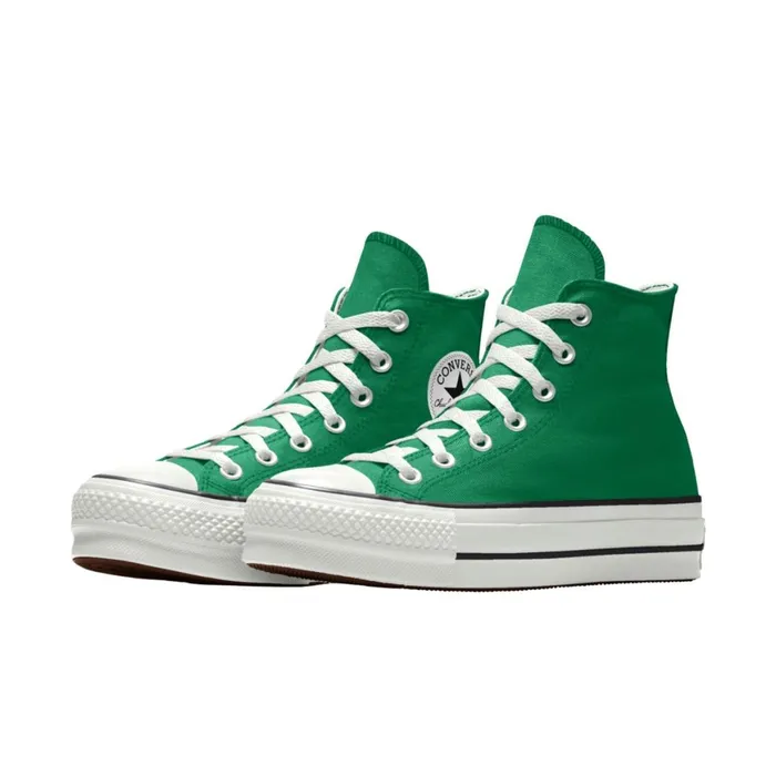 Converse Platforms Custom Chuck Taylor All Star Lift Platform By You Amazon Green 8211 MenWomen