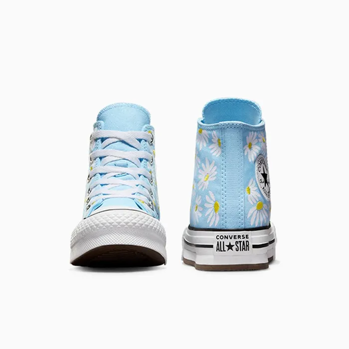 Converse Prints Chuck Taylor All Star Lift Platform Floral True Skydandy Lionwhite 8211 KidsWomen
