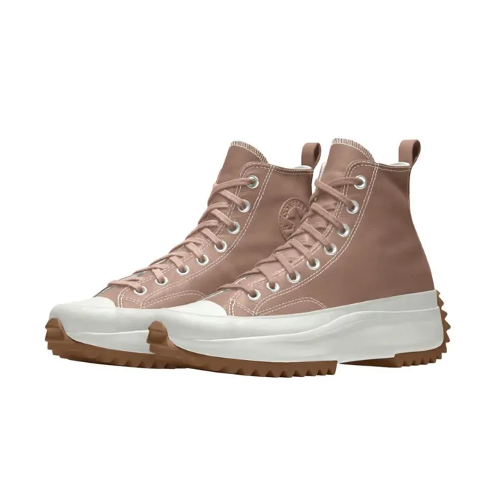 Converse Run Star Custom Run Star Hike Platform Leather By You Vachetta Beige 8211 Women