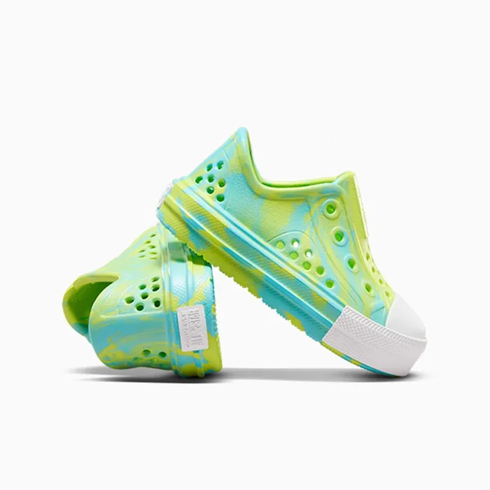 Converse SlipOns Chuck Taylor All Star Play Lite CX Triple Cyanslime Lightwhite 8211 Kids