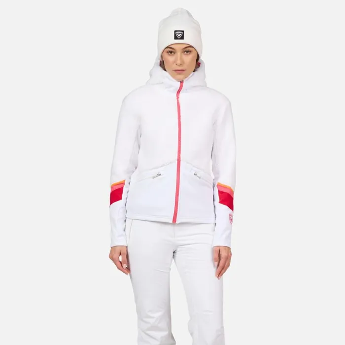 Damen Sweatshirts Und Pullover Rossignol DamenKapuzenfleecejacke Mit Durchgehendem Reiverschluss Wispile White100 Damen Sweatshirts Und Pullover Rossignol DamenKapuzenfleecejacke Mit Durchgehendem Reiverschluss Wispile White100