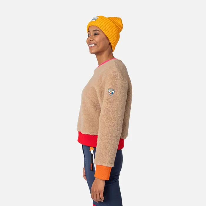 Damen Sweatshirts Und Pullover Rossignol Damenfleecepullover JCC Lumy Beigemountain
