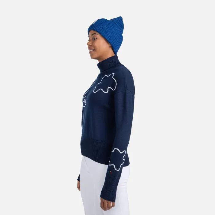 Damen Sweatshirts Und Pullover Rossignol Damenpullover Mit Rollkragen JCC Cosmicblue
