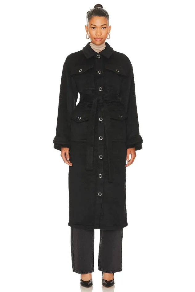 Declan Twofer Coat Black Women Lovers and Friends Jackets and Coats
