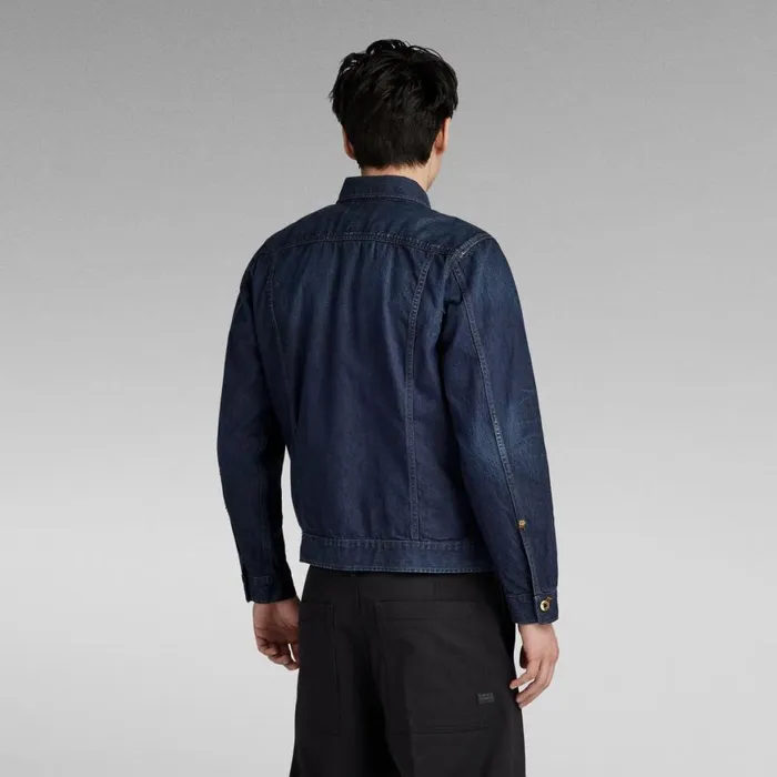 Denim Jackets Men GStar RAW Arc 3D Jacket Worn In Marine Blue