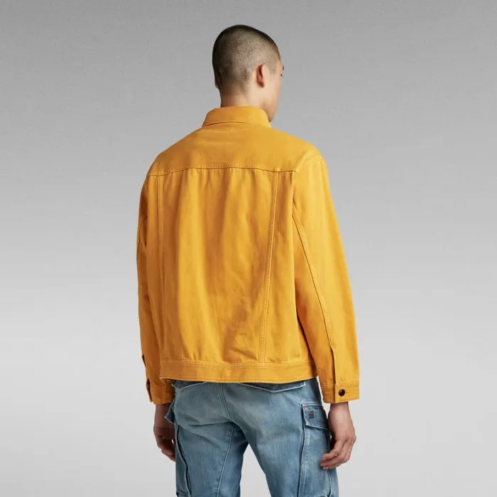 Denim Jackets MenWomen GStar RAW Unisex Oversized Western Jacket Evergreen Dull Yellow Gd