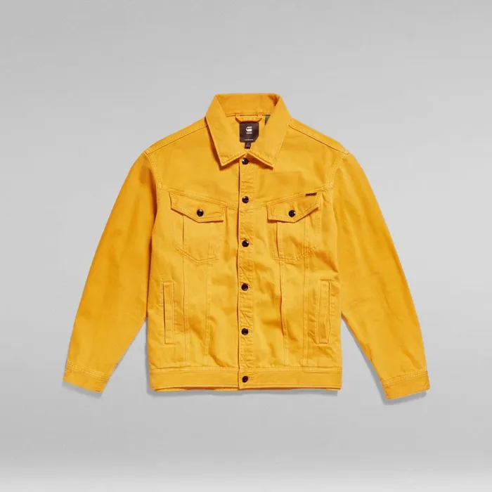 Denim Jackets MenWomen GStar RAW Unisex Oversized Western Jacket Evergreen Dull Yellow Gd