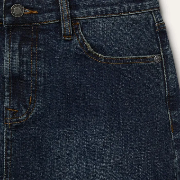 Denim Women Stetson Stretch Denim 5Pocket Skirt Blue