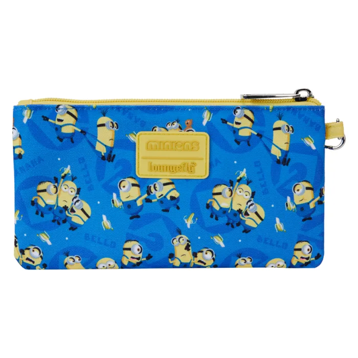 Despicable Me Minions AllOver Print Nylon Zipper Pouch Wristlet Unisex Loungefly Bags and Wallets Despicable Me Minions AllOver Print Nylon Zipper Pouch Wristlet Unisex Loungefly Bags and Wallets