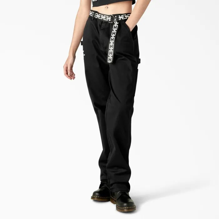 Dickies Carpenter Dickies X Lurking Class Relaxed Fit Womens Pants Black Black bkx 8211 Women Dickies Carpenter Dickies X Lurking Class Relaxed Fit Womens Pants Black Black bkx 8211 Women