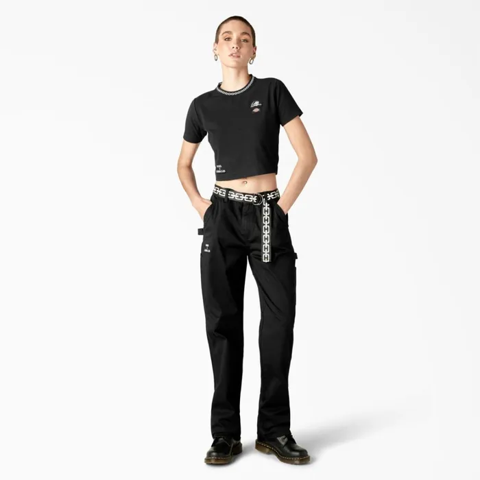 Dickies Carpenter Dickies X Lurking Class Relaxed Fit Womens Pants Black Black bkx 8211 Women Dickies Carpenter Dickies X Lurking Class Relaxed Fit Womens Pants Black Black bkx 8211 Women