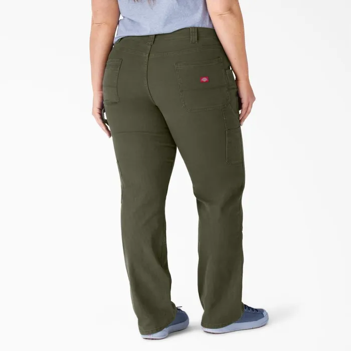 Dickies Carpenter Women039s Plus FLEX Relaxed Fit Duck Carpenter Pants Rinsed Moss Green Rinsed Moss Green rms 8211 Women Dickies Carpenter Women039s Plus FLEX Relaxed Fit Duck Carpenter Pants Rinsed Moss Green Rinsed Moss Green rms 8211 Women