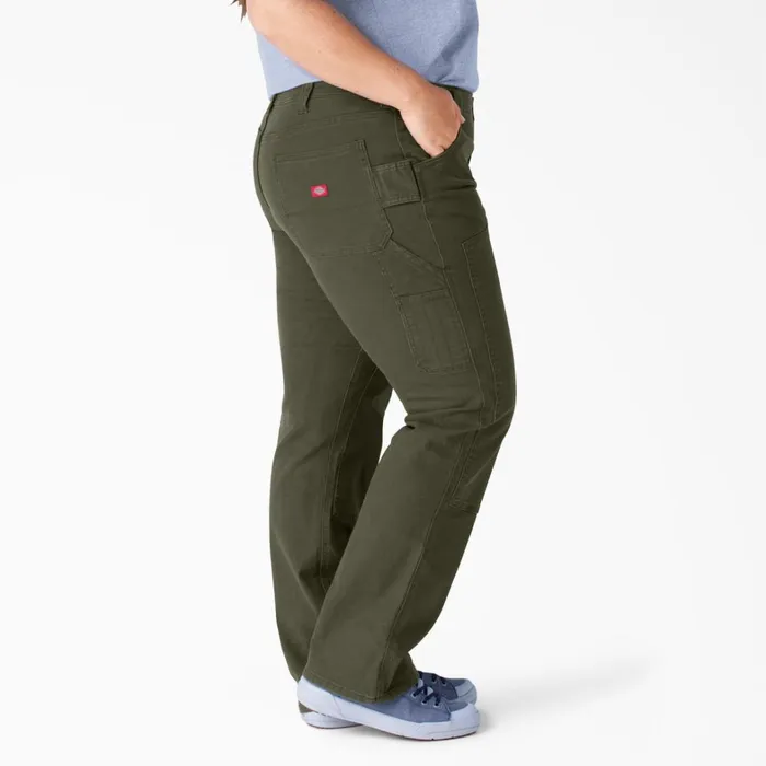 Dickies Carpenter Women039s Plus FLEX Relaxed Fit Duck Carpenter Pants Rinsed Moss Green Rinsed Moss Green rms 8211 Women Dickies Carpenter Women039s Plus FLEX Relaxed Fit Duck Carpenter Pants Rinsed Moss Green Rinsed Moss Green rms 8211 Women