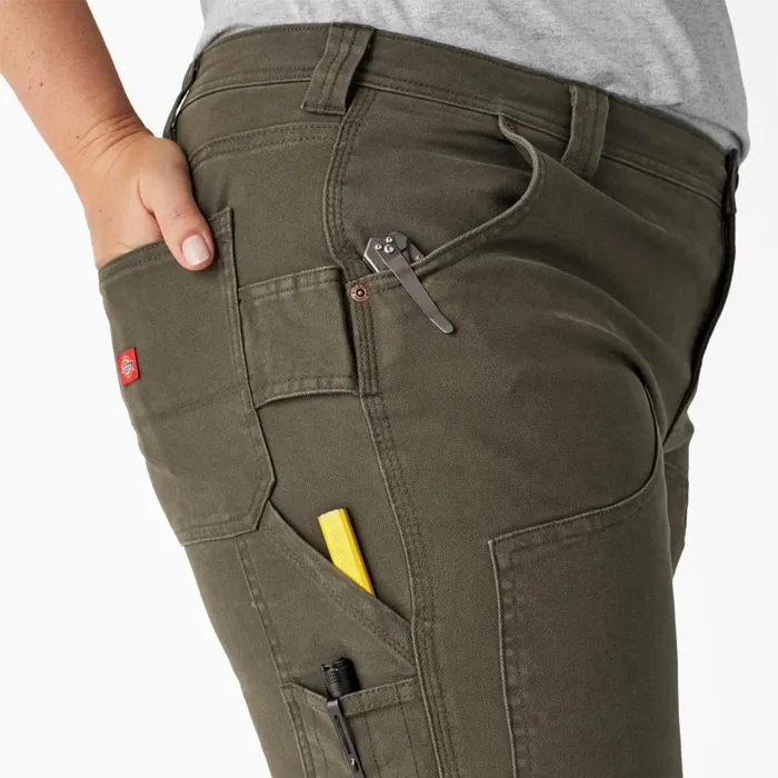 Dickies Carpenter Women039s Plus FLEX Relaxed Fit Duck Carpenter Pants Rinsed Moss Green Rinsed Moss Green rms 8211 Women Dickies Carpenter Women039s Plus FLEX Relaxed Fit Duck Carpenter Pants Rinsed Moss Green Rinsed Moss Green rms 8211 Women