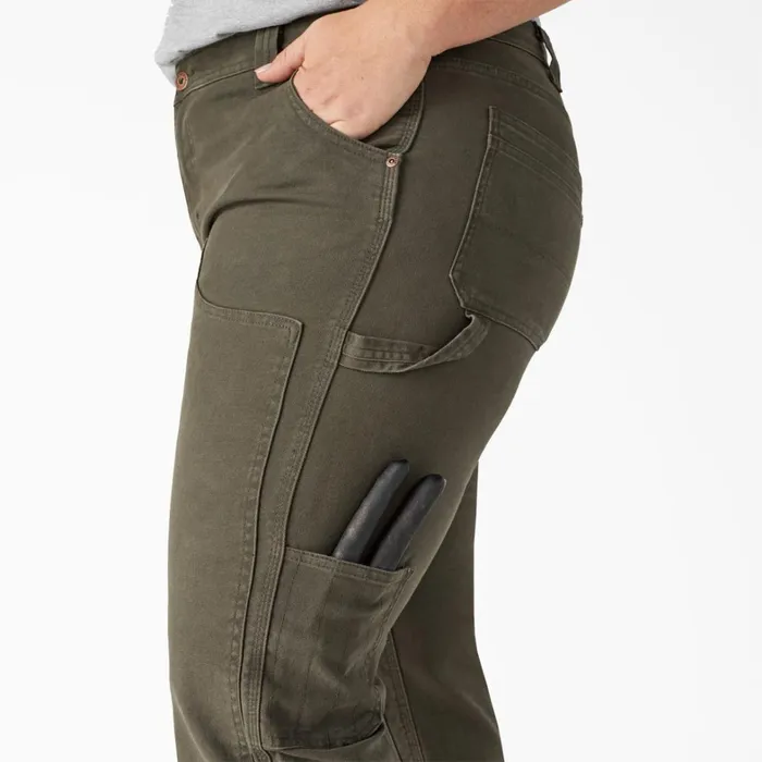 Dickies Carpenter Women039s Plus FLEX Relaxed Fit Duck Carpenter Pants Rinsed Moss Green Rinsed Moss Green rms 8211 Women Dickies Carpenter Women039s Plus FLEX Relaxed Fit Duck Carpenter Pants Rinsed Moss Green Rinsed Moss Green rms 8211 Women