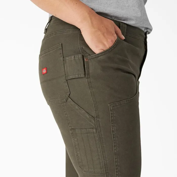 Dickies Carpenter Women039s Plus FLEX Relaxed Fit Duck Carpenter Pants Rinsed Moss Green Rinsed Moss Green rms 8211 Women Dickies Carpenter Women039s Plus FLEX Relaxed Fit Duck Carpenter Pants Rinsed Moss Green Rinsed Moss Green rms 8211 Women