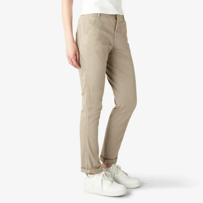 Dickies Carpenter Women039s Slim Straight Fit Roll Hem Carpenter Pants Desert Sand Desert Sand ds 8211 Women Dickies Carpenter Women039s Slim Straight Fit Roll Hem Carpenter Pants Desert Sand Desert Sand ds 8211 Women