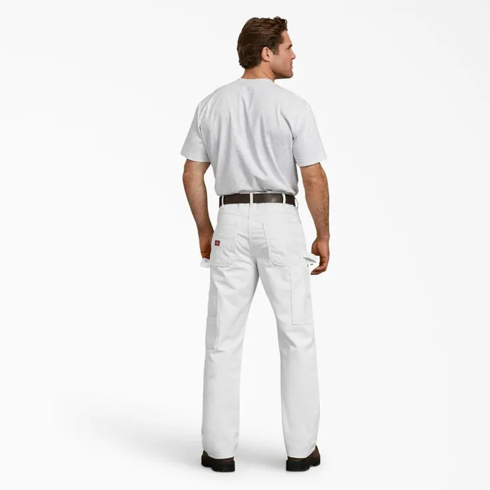 Dickies Double Knee Relaxed Fit Double Knee Carpenter Painter039s Pants White White wh 8211 Men Dickies Double Knee Relaxed Fit Double Knee Carpenter Painter039s Pants White White wh 8211 Men