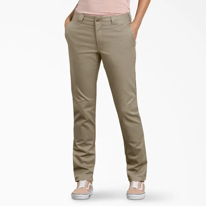 Dickies Double Knee Women039s FLEX Slim Fit Double Knee Pants Desert Sand Desert Sand ds 8211 Women Dickies Double Knee Women039s FLEX Slim Fit Double Knee Pants Desert Sand Desert Sand ds 8211 Women