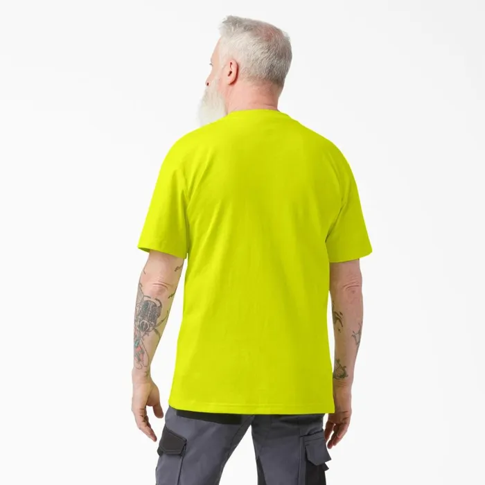 Dickies Hi Vis Heavyweight Neon Short Sleeve Pocket TShirt Bright Yellow Bright Yellow bwd 8211 Men Dickies Hi Vis Heavyweight Neon Short Sleeve Pocket TShirt Bright Yellow Bright Yellow bwd 8211 Men