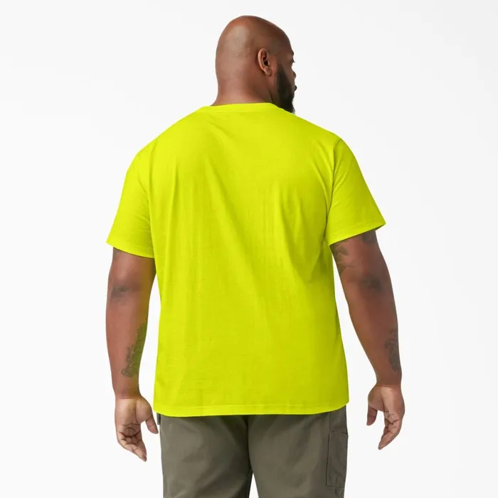 Dickies Hi Vis Heavyweight Neon Short Sleeve Pocket TShirt Bright Yellow Bright Yellow bwd 8211 Men Dickies Hi Vis Heavyweight Neon Short Sleeve Pocket TShirt Bright Yellow Bright Yellow bwd 8211 Men