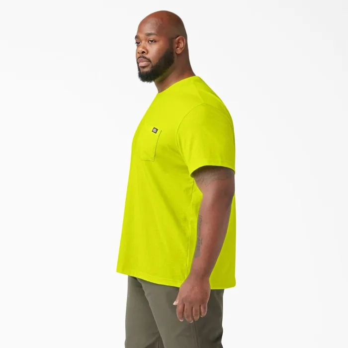 Dickies Hi Vis Heavyweight Neon Short Sleeve Pocket TShirt Bright Yellow Bright Yellow bwd 8211 Men Dickies Hi Vis Heavyweight Neon Short Sleeve Pocket TShirt Bright Yellow Bright Yellow bwd 8211 Men