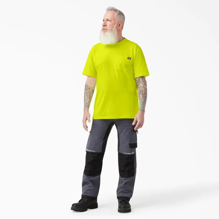 Dickies Hi Vis Heavyweight Neon Short Sleeve Pocket TShirt Bright Yellow Bright Yellow bwd 8211 Men Dickies Hi Vis Heavyweight Neon Short Sleeve Pocket TShirt Bright Yellow Bright Yellow bwd 8211 Men