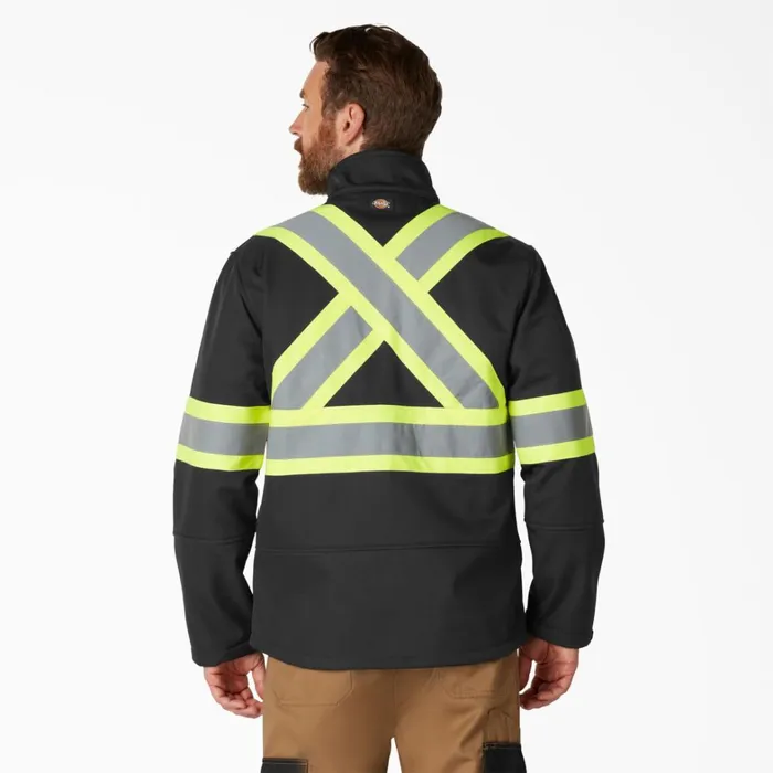 Dickies Hi Vis Hi Vis Safety Softshell Jacket Black Black bk 8211 Men Dickies Hi Vis Hi Vis Safety Softshell Jacket Black Black bk 8211 Men