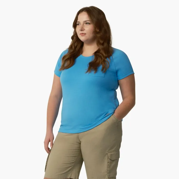 Dickies Hi Vis Women039s Plus Cooling Short Sleeve Pocket TShirt Azure Blue Azure Blue ab2 8211 Women Dickies Hi Vis Women039s Plus Cooling Short Sleeve Pocket TShirt Azure Blue Azure Blue ab2 8211 Women
