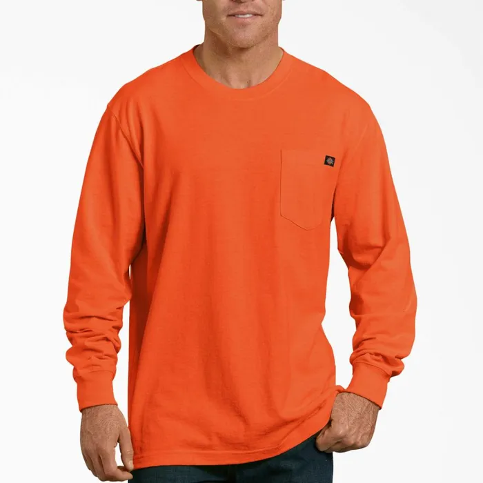 Dickies Long Sleeve Work Shirts Heavyweight Neon Long Sleeve Pocket TShirt Bright Orange Bright Orange bod 8211 Men Dickies Long Sleeve Work Shirts Heavyweight Neon Long Sleeve Pocket TShirt Bright Orange Bright Orange bod 8211 Men