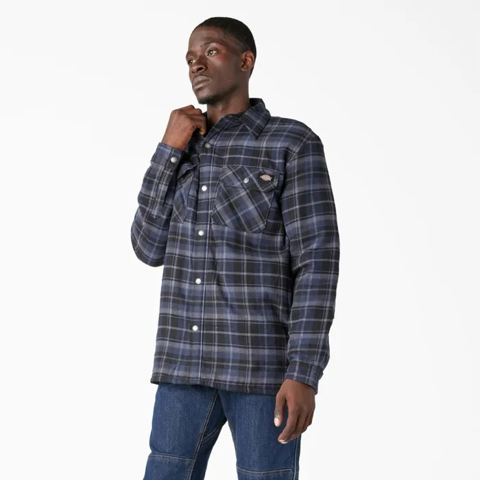 Dickies Outerwear Water Repellent FleeceLined Flannel Shirt Jacket NavyBlack Plaid Navyblack Plaid b2d 8211 Men Dickies Outerwear Water Repellent FleeceLined Flannel Shirt Jacket NavyBlack Plaid Navyblack Plaid b2d 8211 Men