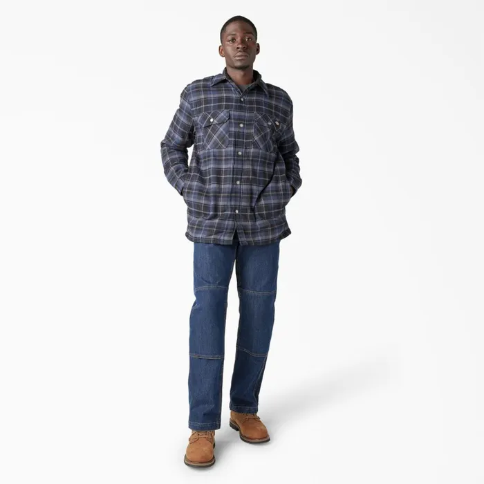 Dickies Outerwear Water Repellent FleeceLined Flannel Shirt Jacket NavyBlack Plaid Navyblack Plaid b2d 8211 Men Dickies Outerwear Water Repellent FleeceLined Flannel Shirt Jacket NavyBlack Plaid Navyblack Plaid b2d 8211 Men