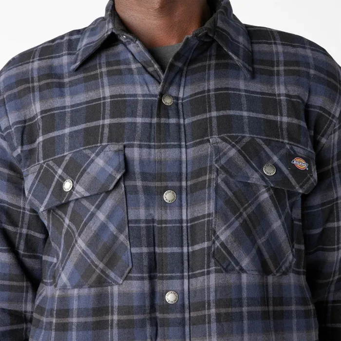 Dickies Outerwear Water Repellent FleeceLined Flannel Shirt Jacket NavyBlack Plaid Navyblack Plaid b2d 8211 Men Dickies Outerwear Water Repellent FleeceLined Flannel Shirt Jacket NavyBlack Plaid Navyblack Plaid b2d 8211 Men