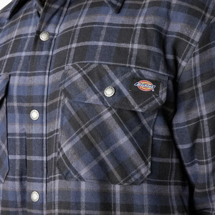 Dickies Outerwear Water Repellent FleeceLined Flannel Shirt Jacket NavyBlack Plaid Navyblack Plaid b2d 8211 Men Dickies Outerwear Water Repellent FleeceLined Flannel Shirt Jacket NavyBlack Plaid Navyblack Plaid b2d 8211 Men