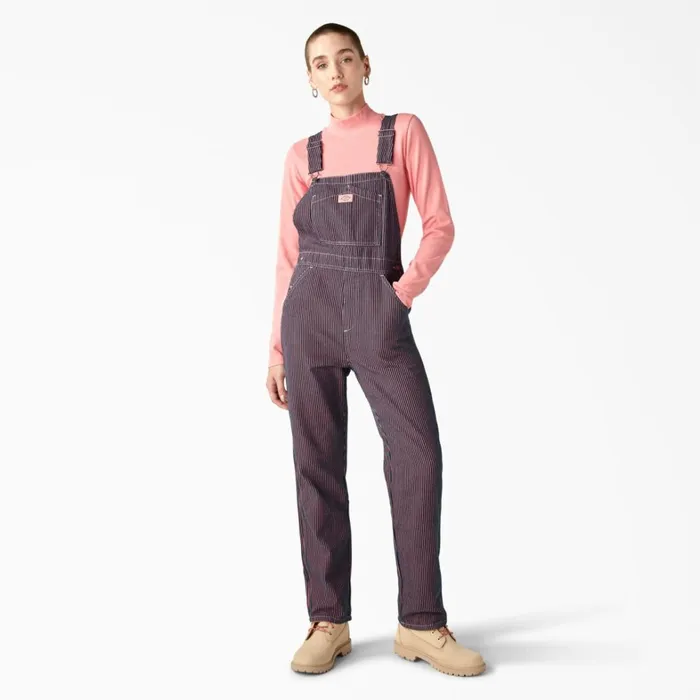 Dickies Overalls Womens Regular Fit Hickory Stripe Bib Overalls PinkNavy Hickory Stripe Pinknavy Hickory Stripe krs 8211 Women Dickies Overalls Womens Regular Fit Hickory Stripe Bib Overalls PinkNavy Hickory Stripe Pinknavy Hickory Stripe krs 8211 Women