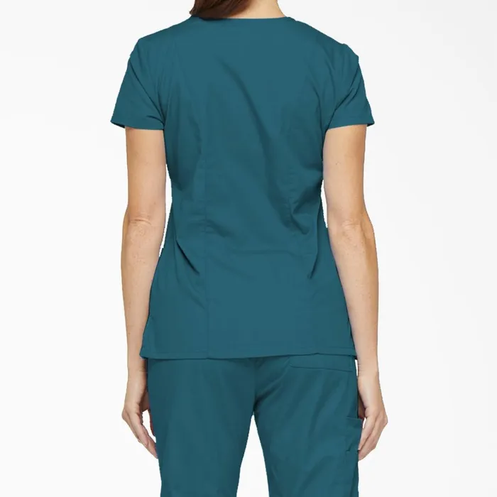 Dickies Scrubs Women039s EDS Signature VNeck Scrub Top With Pen Slot Caribbean Blue Caribbean Blue crb 8211 Women Dickies Scrubs Women039s EDS Signature VNeck Scrub Top With Pen Slot Caribbean Blue Caribbean Blue crb 8211 Women