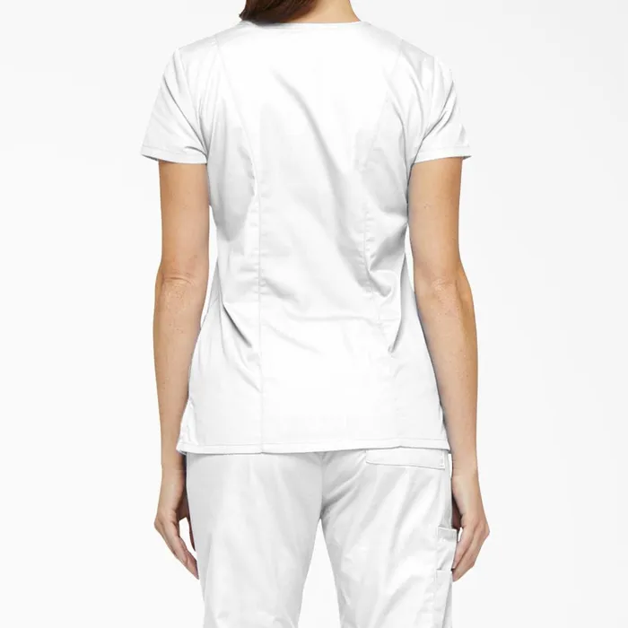 Dickies Scrubs Women039s EDS Signature VNeck Scrub Top With Pen Slot White White dwh 8211 Women Dickies Scrubs Women039s EDS Signature VNeck Scrub Top With Pen Slot White White dwh 8211 Women