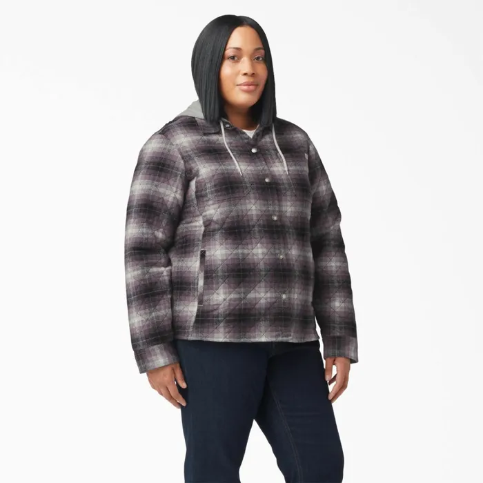Dickies Shirt Jackets Womens Plus Flannel Hooded Shirt Jacket Dusty PurpleBlack Ombre Plaid Dusty Purpleblack Ombre Plaid b1e 8211 Women Dickies Shirt Jackets Womens Plus Flannel Hooded Shirt Jacket Dusty PurpleBlack Ombre Plaid Dusty Purpleblack Ombre Plaid b1e 8211 Women