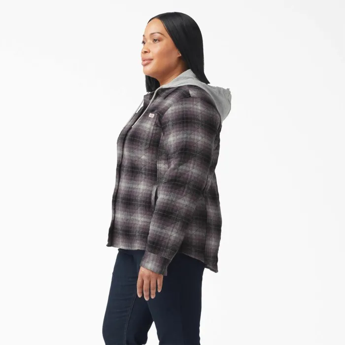 Dickies Shirt Jackets Womens Plus Flannel Hooded Shirt Jacket Dusty PurpleBlack Ombre Plaid Dusty Purpleblack Ombre Plaid b1e 8211 Women Dickies Shirt Jackets Womens Plus Flannel Hooded Shirt Jacket Dusty PurpleBlack Ombre Plaid Dusty Purpleblack Ombre Plaid b1e 8211 Women