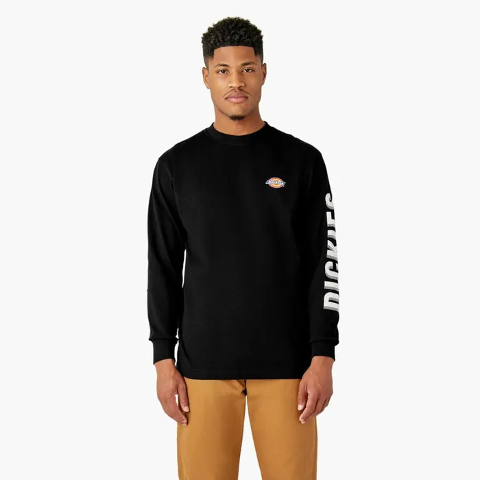 Dickies TShirts Long Sleeve Workwear Graphic TShirt Black Black kbk 8211 Men Dickies TShirts Long Sleeve Workwear Graphic TShirt Black Black kbk 8211 Men